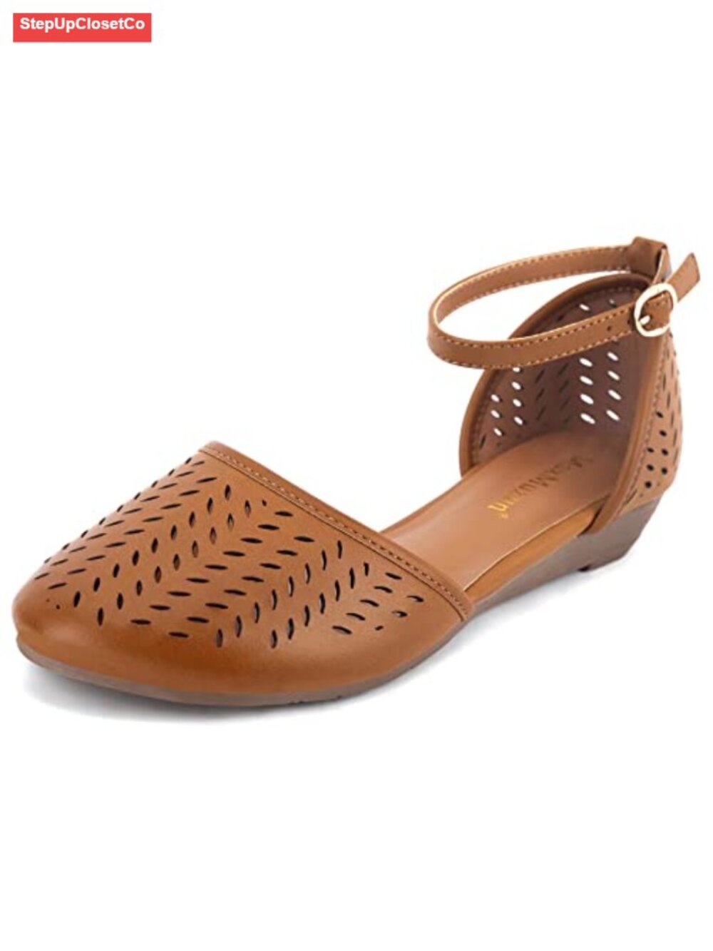 Closed Toe Ankle Strap Cage Roman Flats Sandals Women Summer Dressy Beach Shoes